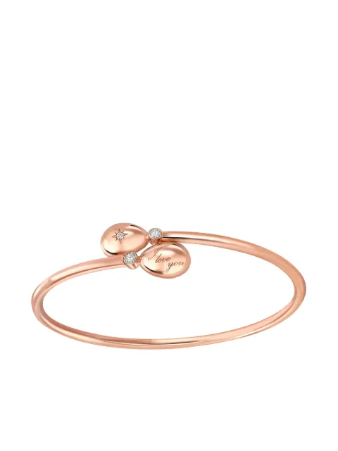 Fabergé 18kt rose gold Fabergé Essence I Love You Crossover diamonds bracelet