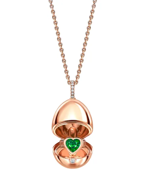Fabergé 18kt gold Essence Heart Surprise Locket multi-stone pendant