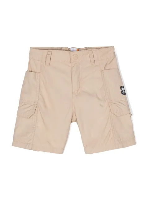 Timberland Kids logo-appliqué ripstop shorts