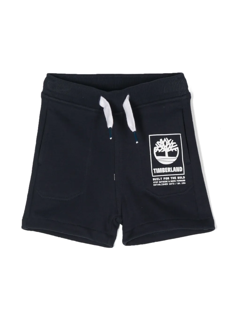 Timberland Kids logo-print track shorts | Blue | Image 1
