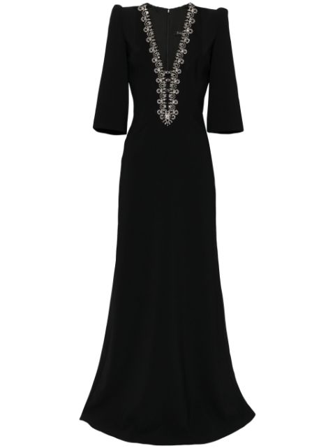 Jenny Packham Rive Gauche crystal-embellished gown Women