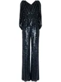 Jenny Packham Boogie sequin-embellished jumpsuit - Blue