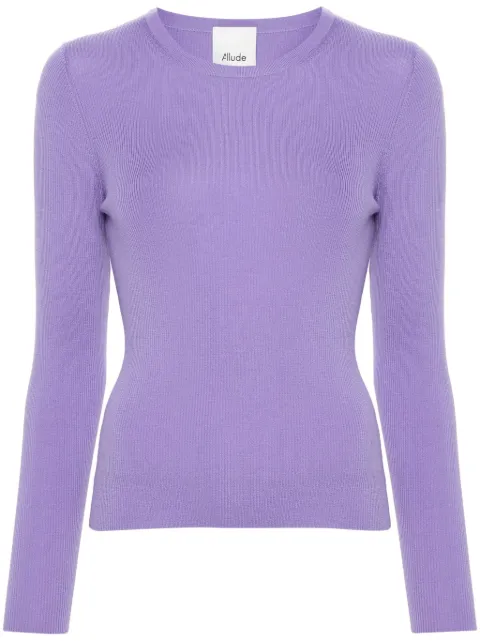 Allude suéter con cuello redondo