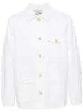 TELA GENOVA button-up canvas shirt jacket - White