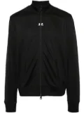 Courrèges embroidered-logo tracksuit jacket - Black