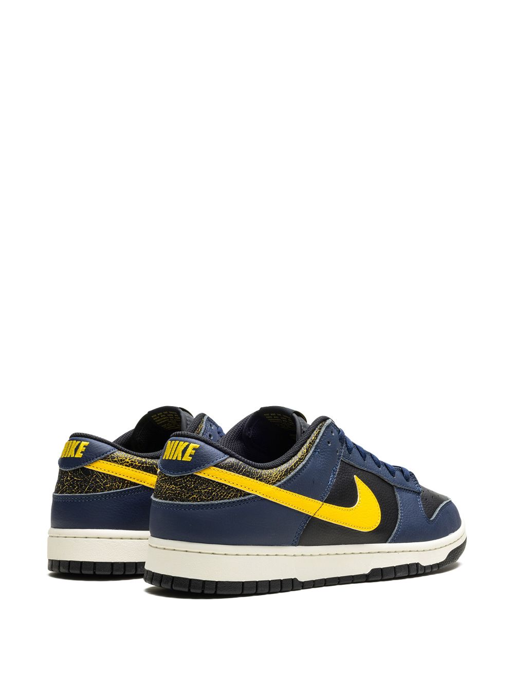 Shop Nike Dunk Low Vintage "michigan" Sneakers In Blue