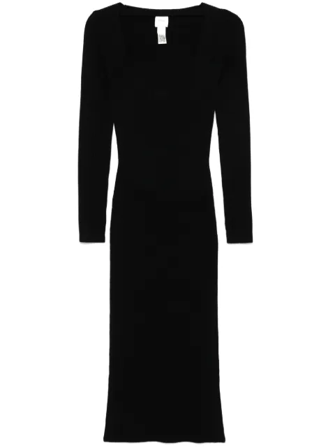 Patou corset ribbed maxi dress