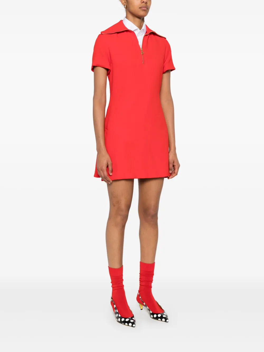 Patou Mini-jurk van crêpe - Rood