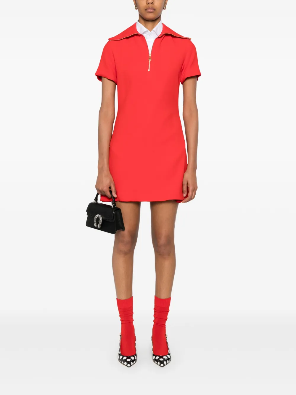 Patou Mini-jurk van crêpe - Rood