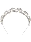 Jennifer Behr Delilah crystal-embellished headband - Silver