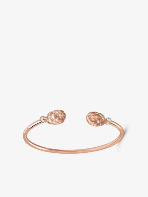 Fabergé 18kt rose gold Treillage diamonds cuff
