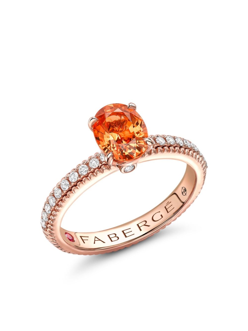 18kt rose gold Colours of Love multi-stone ring