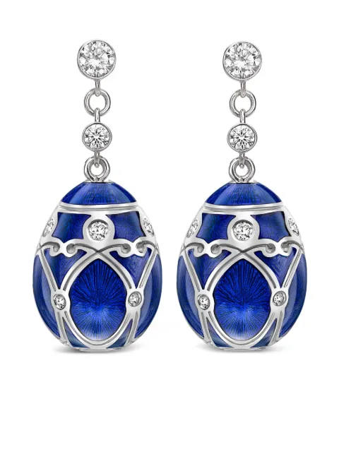 Fabergé 18kt white gold Heritage Palais diamond earrings