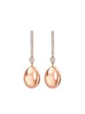 Fabergé 18kt rose gold Essence diamond earrings