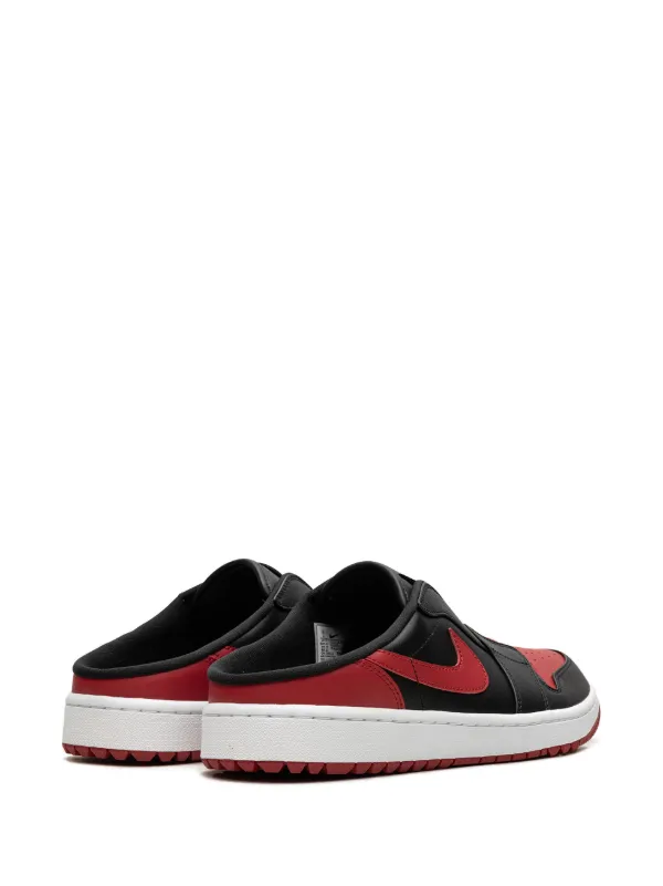 AIR JORDAN MULE 赤黒　28cm Jordan Air Jordan Leather Mules | Red | FARFETCH