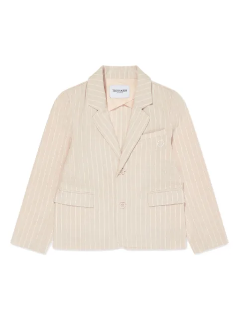 TRUSSARDI JUNIOR pinstripe single-breasted blazer