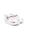 Karl Lagerfeld Kids colour-block leather sneakers - White