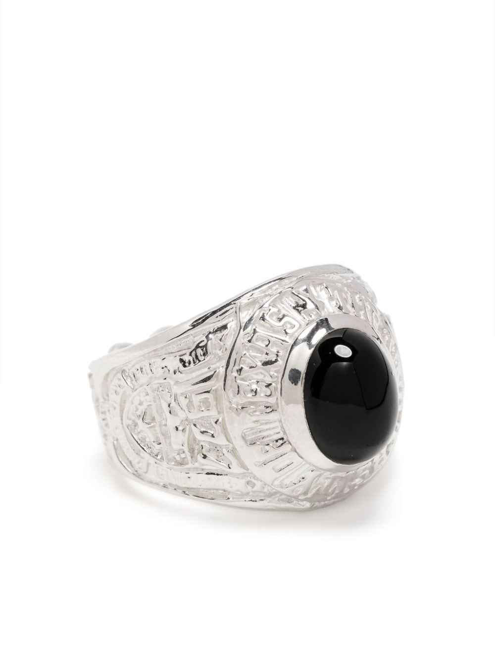 Martine Ali Silver Plated Onyx Ring