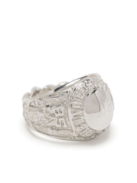 Martine Ali engraved-detail ring