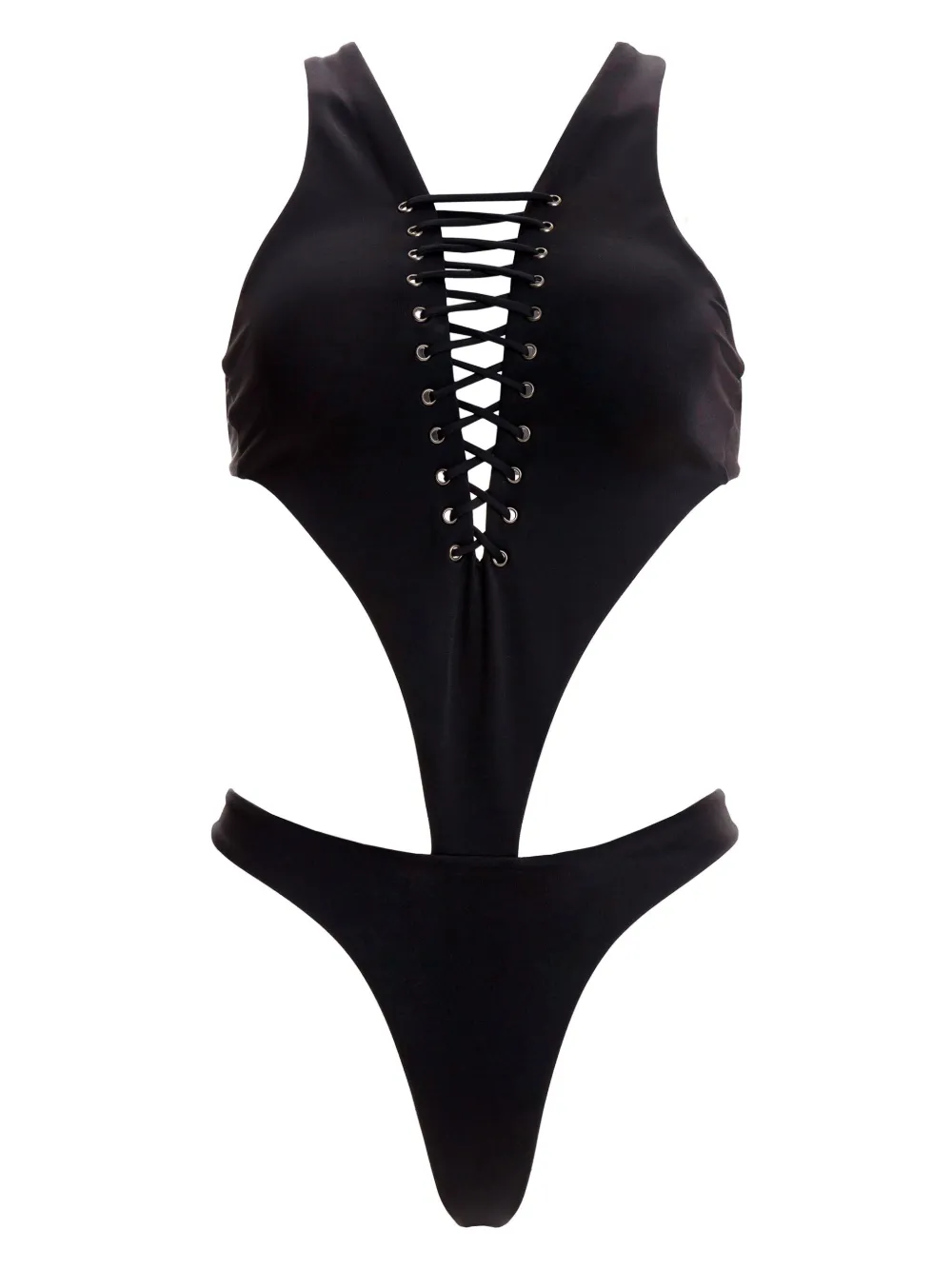 Agua Bendita Costume intero con dettaglio cut-out - Nero