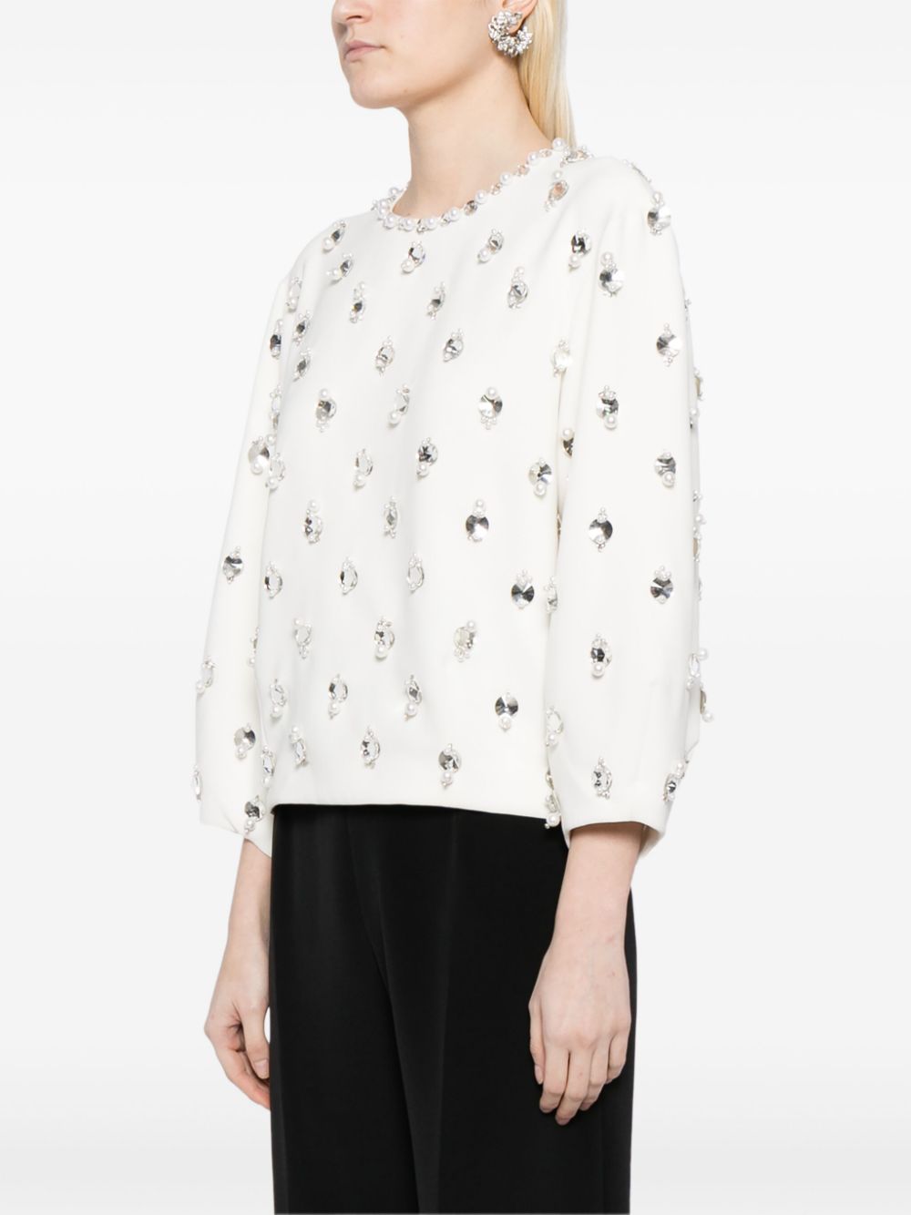 Jenny Packham Sweet Emotion crepe blouse Women