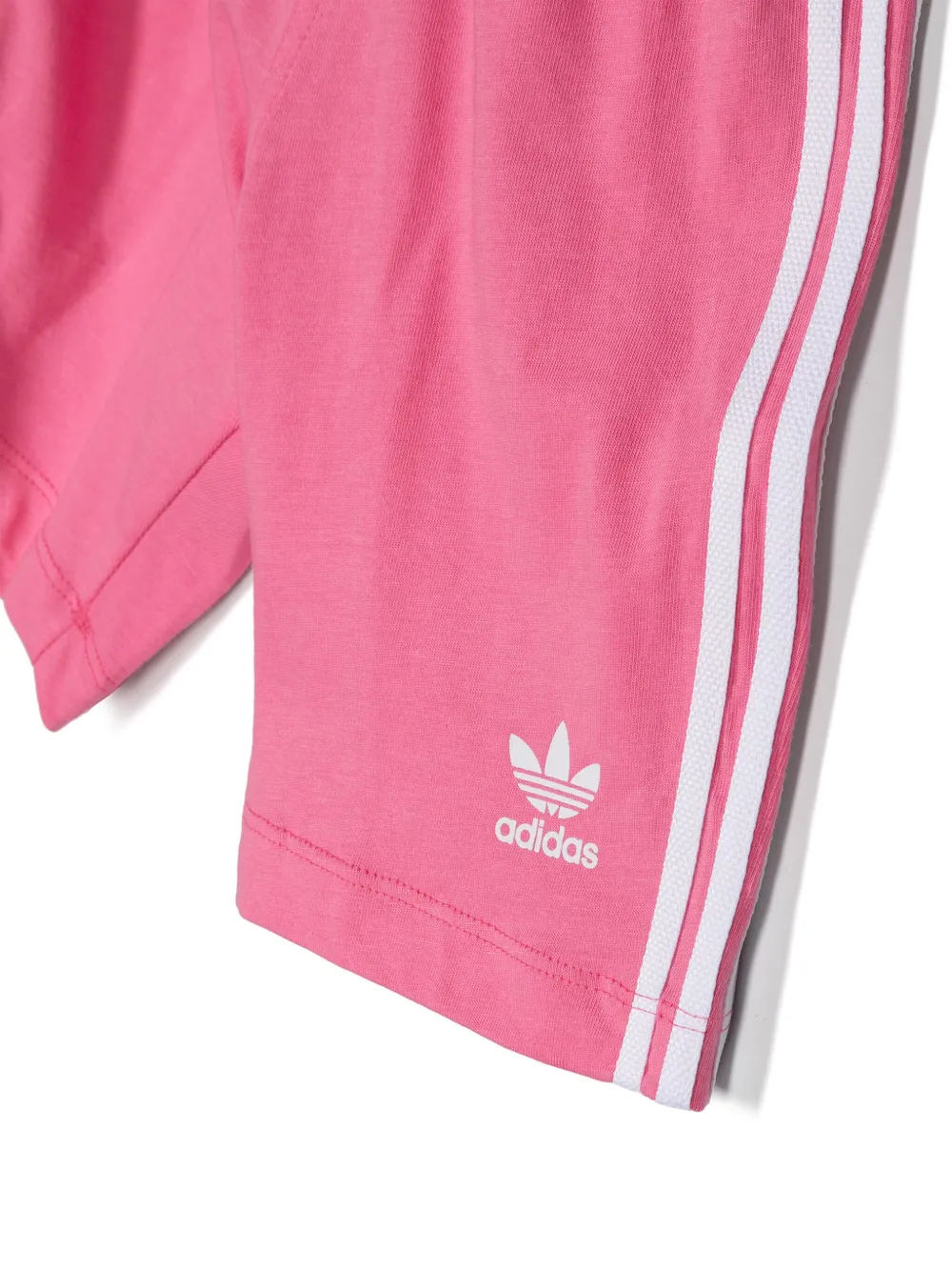 Shop Adidas Originals Trefoil Cotton Shorts Set In Pink