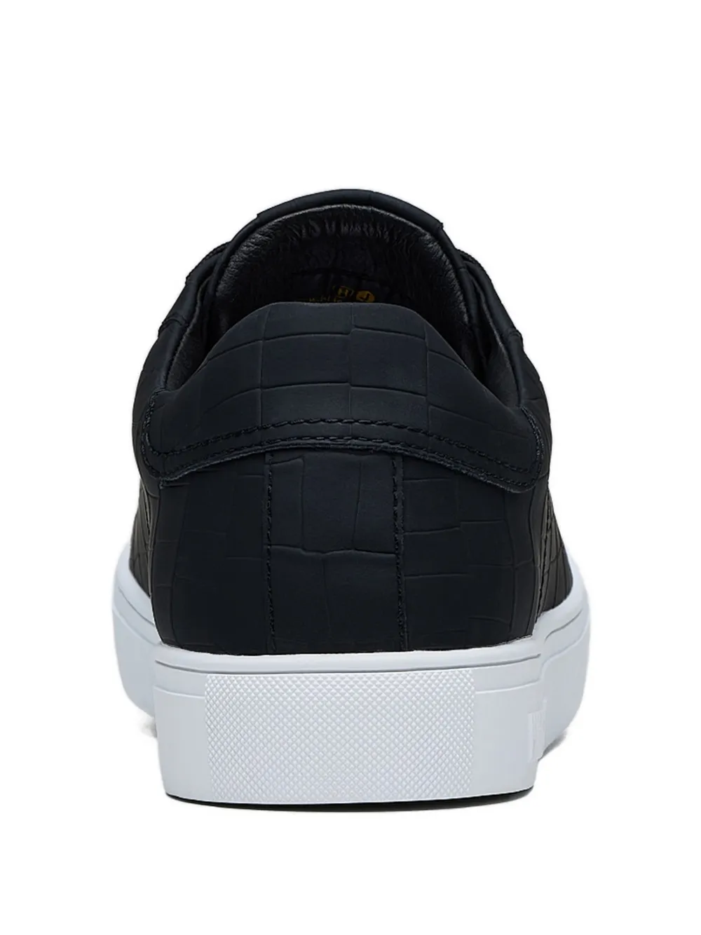 Hide&Jack Sneakers met krokodillen-reliëf Zwart