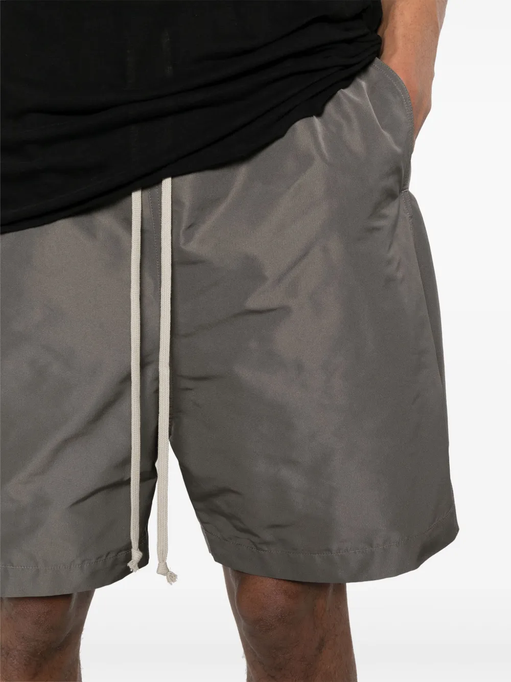 Shop Rick Owens Drawstring-fastening Shorts In 灰色