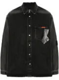 Martine Rose tape-embellished denim jacket - Black