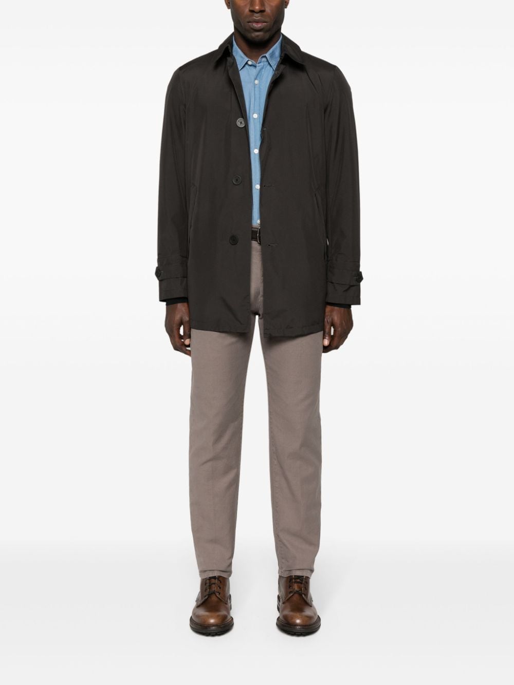 Herno buttoned lightweight jacket - Grijs