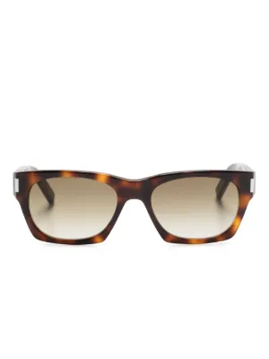 Saint Laurent Eyewear クリア サングラス | ニュートラル | FARFETCH JP