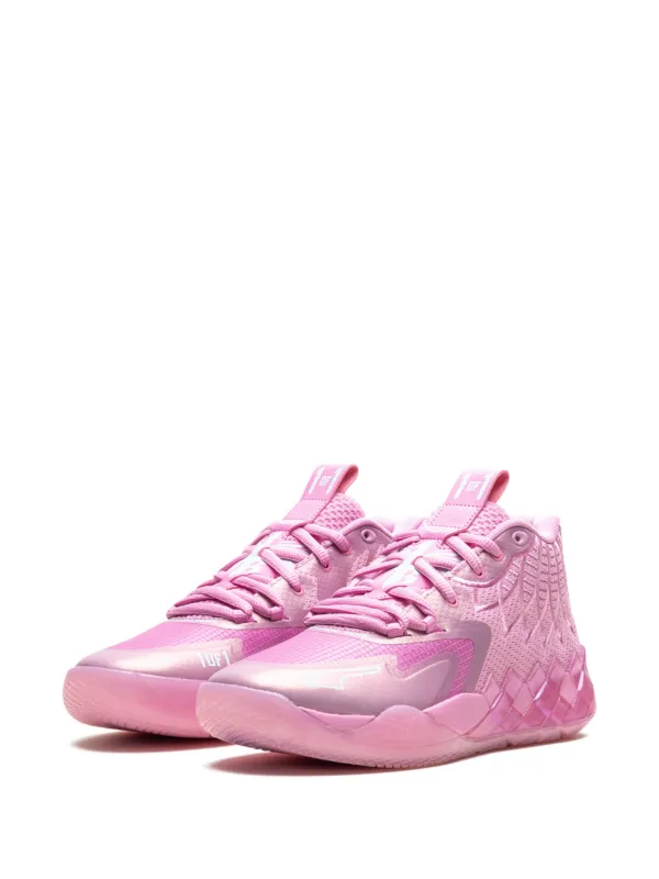 Pink iridescent sneakers on sale