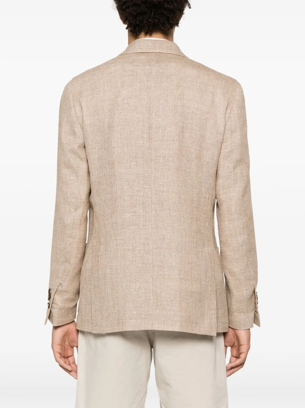 Lardini Blazer met enkele rij knopen Beige