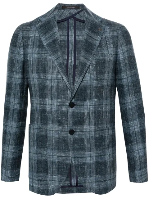 Tagliatore check-pattern single-breasted blazer
