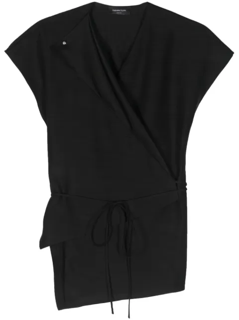 Fabiana Filippi asymmetric wrap blouse