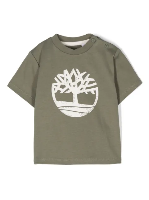 Timberland Kids playera con logo estampado