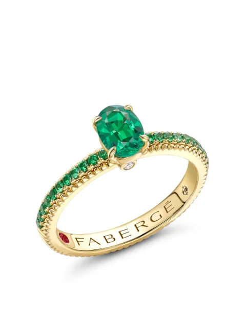 Fabergé 18kt yellow gold Colours of Love multi-stone ring