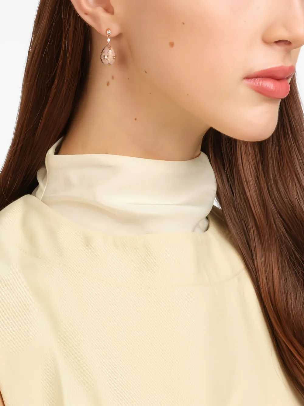 Fabergé 18kt rose gold Heritage Egg diamonds drop earrings | Image 2