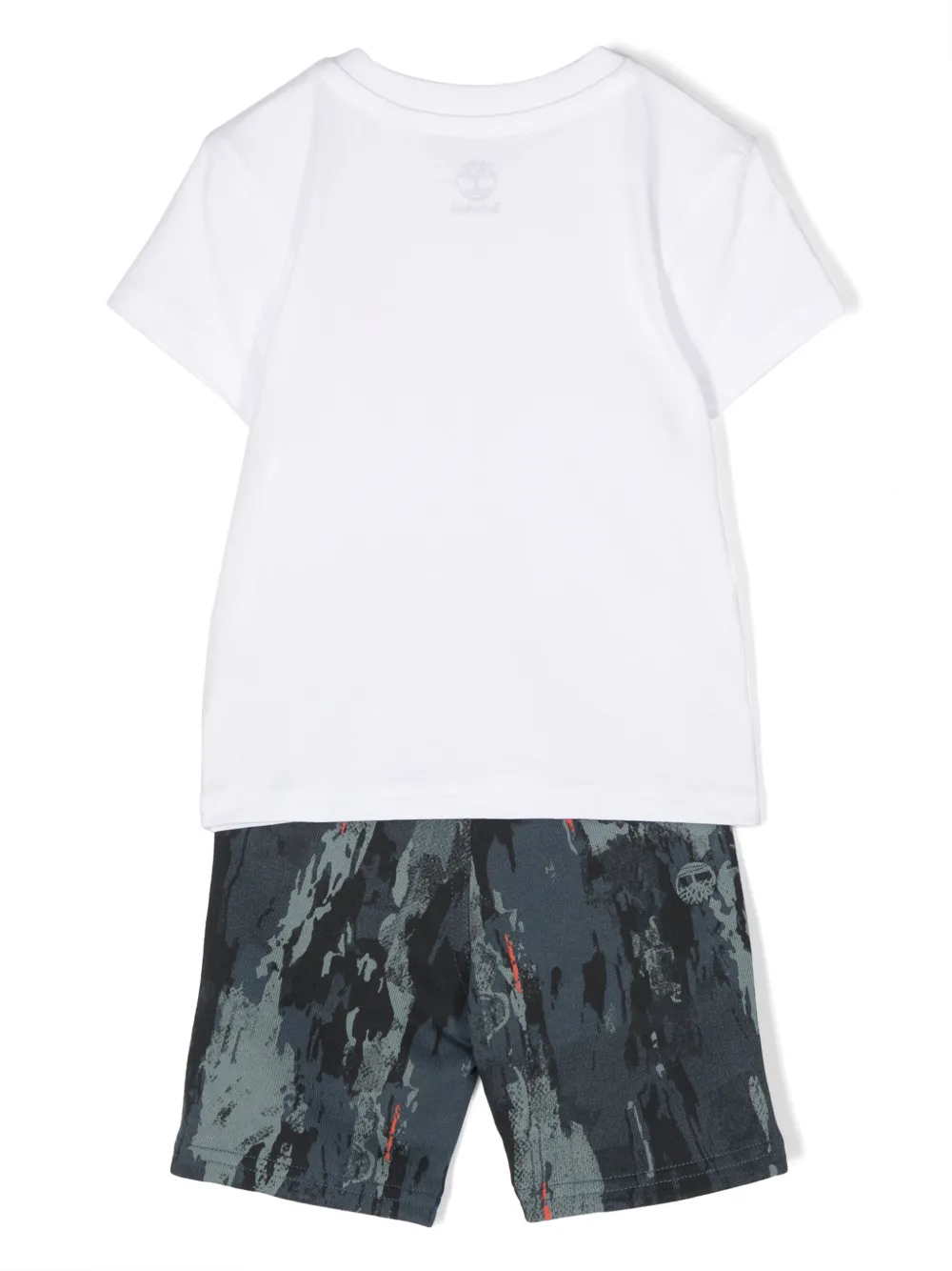 Timberland Kids Shorts met abstracte print Blauw