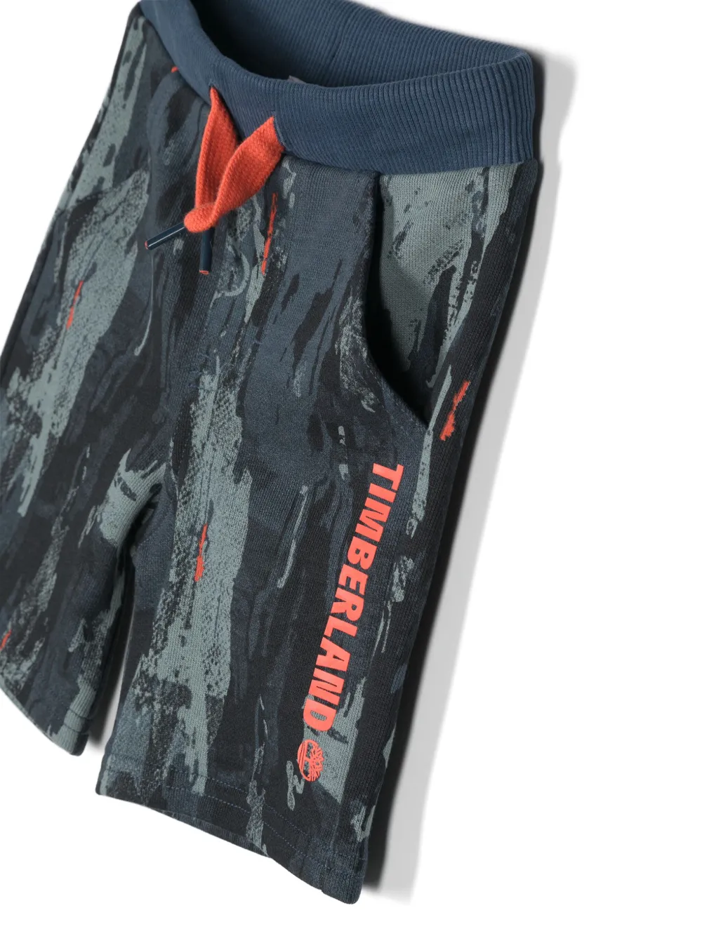 Timberland Kids Shorts met abstracte print Blauw