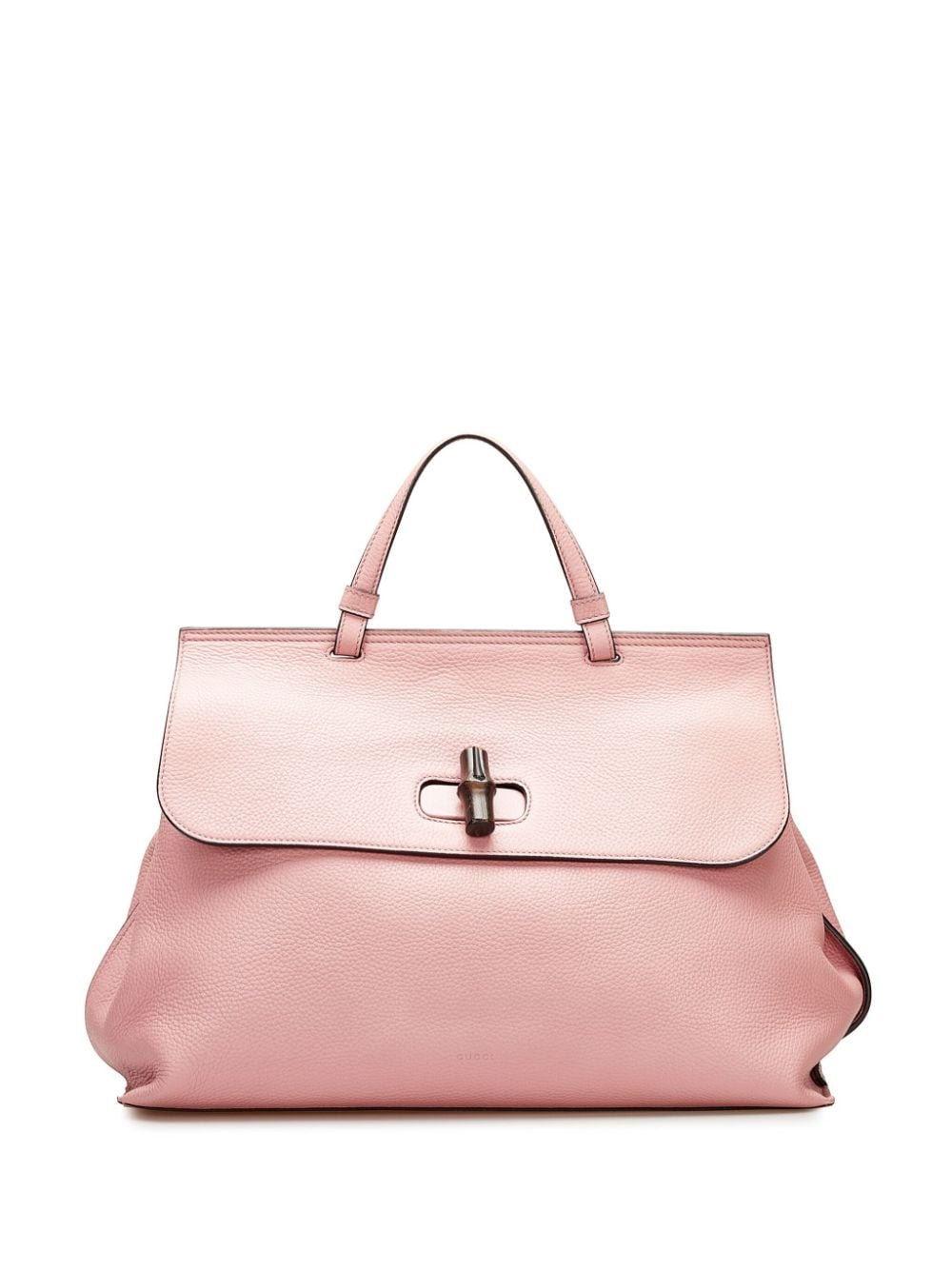 Pre-owned Gucci 2010 Large Bamboo Daily Two-way Bag In Pink