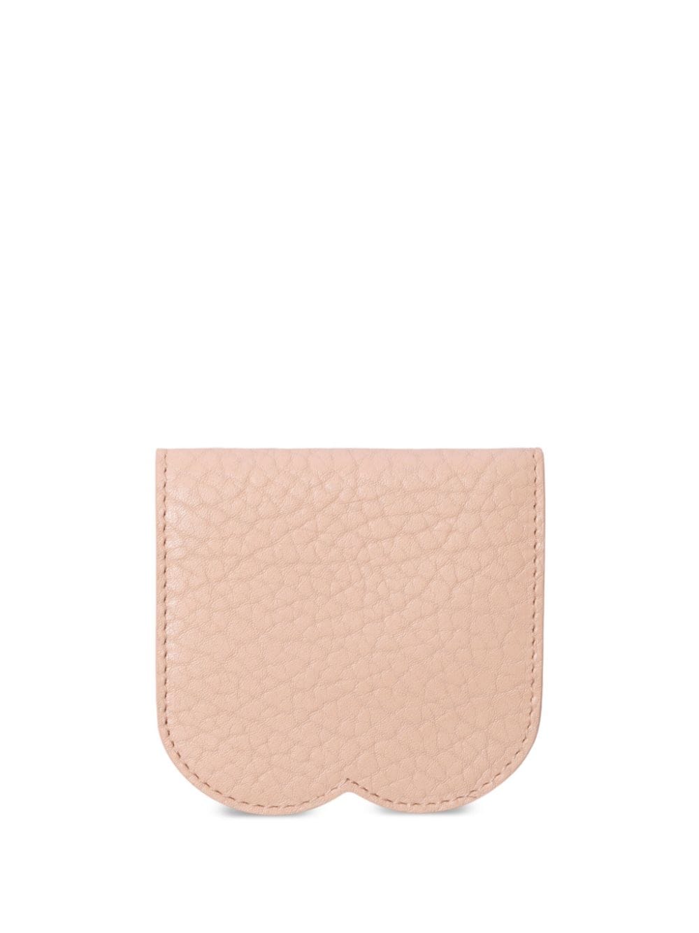 Shop Burberry Folding Leather Cardholder In Pink