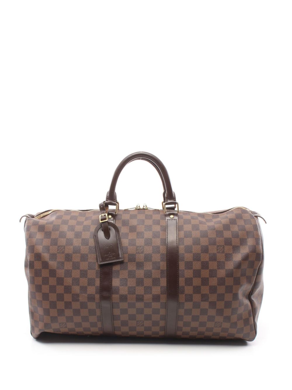 Pre-owned Louis Vuitton 2008 Keepall 50 Duffle Bag In Brown