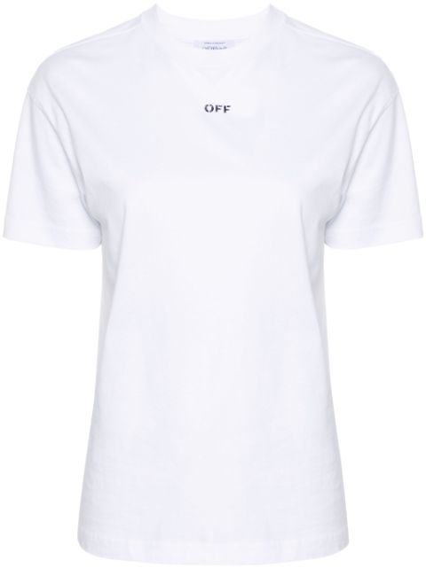 Off-White Diag-stripe cotton T-shirt Women