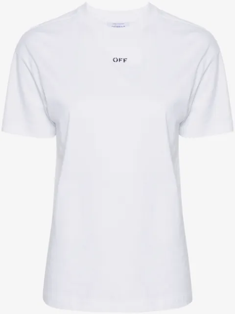 Off-White Diag-stripe cotton T-shirt