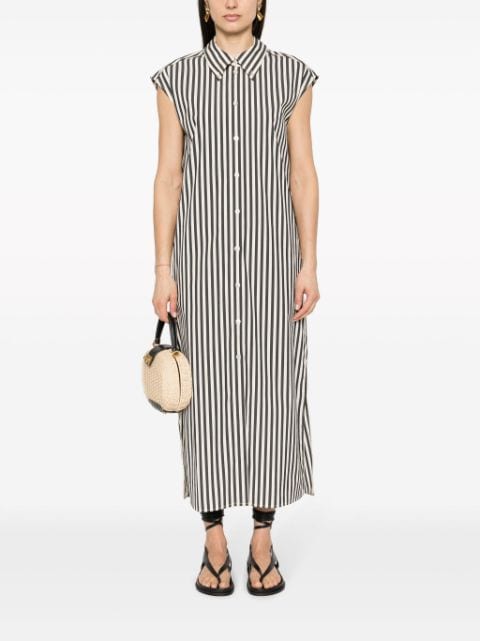 striped midi dress