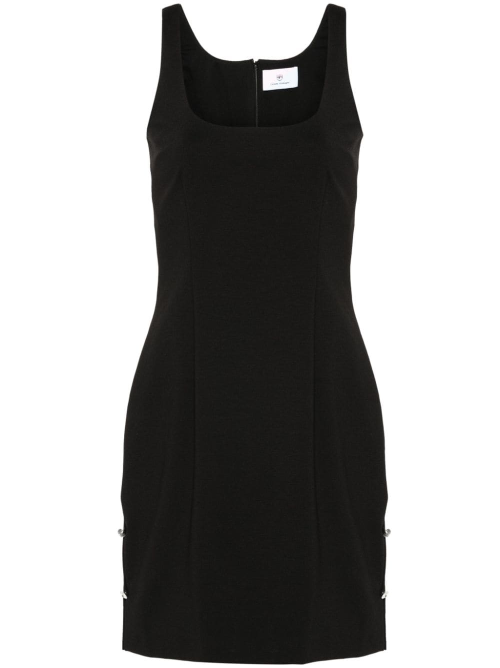 Shop Chiara Ferragni Crystal-embellished Dress In Black