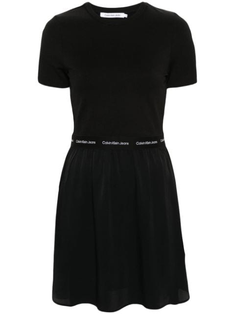 Calvin Klein vestido corto con logo bordado