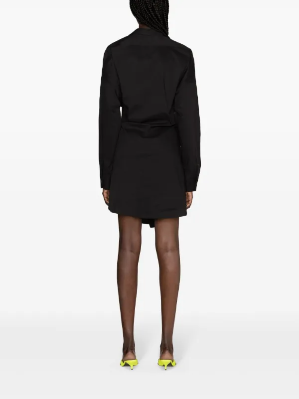 Diesel D-Sizen-N1 Poplin Shirt Dress | Black | FARFETCH