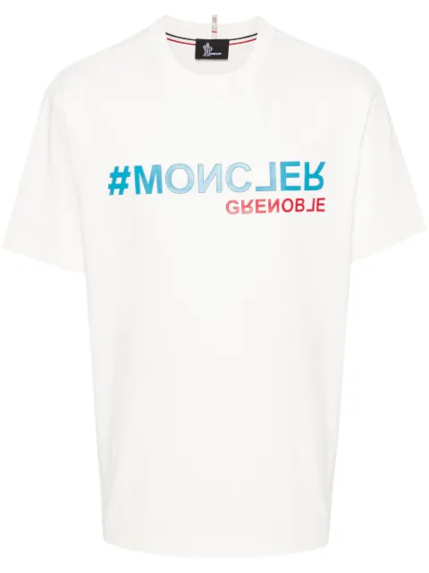 Moncler Grenoble logo-appliqué cotton T-shirt